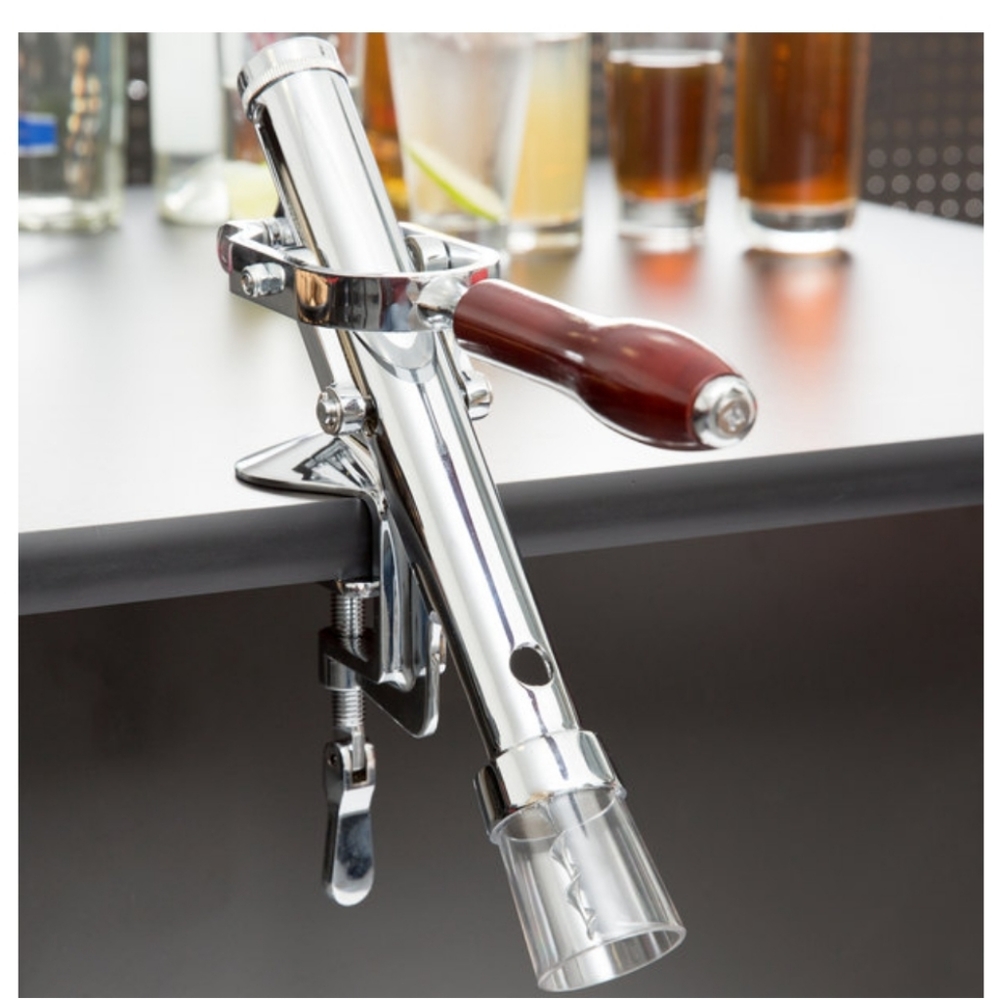 Franmara 5511 Bar-Pull chrome-plated counter mount wine bottle opener